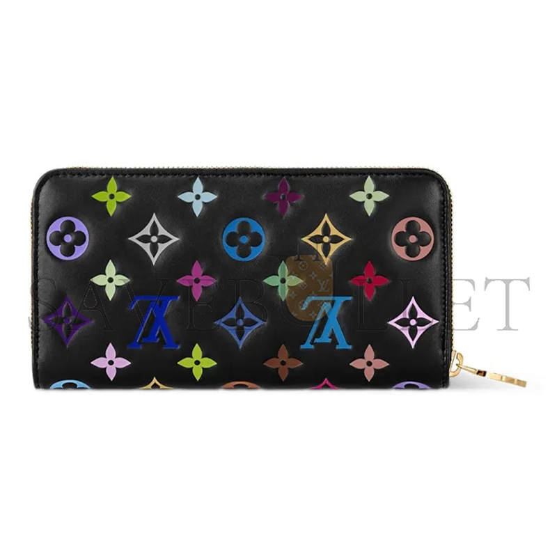 l**is V*t*n murakami x takashi zippy wallet m14096 (19.5*10.5*2.5cm)